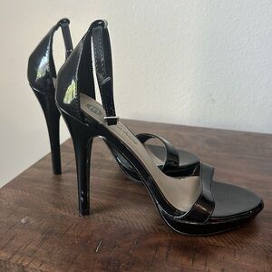 Black platform heels